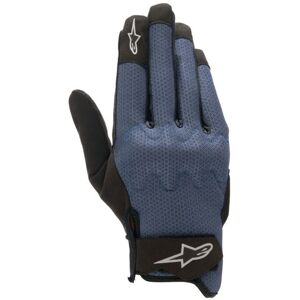 Alpinestars Stated Air Leather Motorcycle Gloves - Medium - Dark Blue / Black, Black/blue  - Black/blue