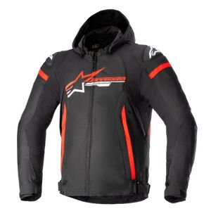 Alpinestars Zaca Waterproof Textile Motorcycle Jacket - 2X-Large - Black / Bright Red / White, Black/red/white  - Black/red/white