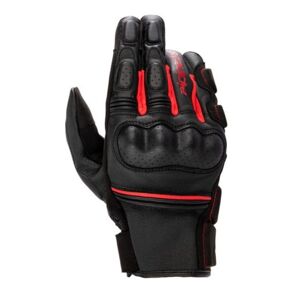 Alpinestars Phenom Leather Motorcycle Gloves - Large - Black / Bright Red, Black/red  - Black/red