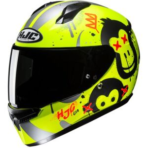 HJC C10 Graphic Motorcycle Helmet - Small (55-56cm) - Geti Yellow, Black/yellow  - Black/yellow