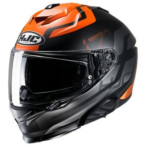 HJC i71 Graphic Motorcycle Helmet - Enta Orange - Medium (57-58cm), Black/orange/silver  - Black/orange/silver