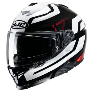 HJC i71 Graphic Motorcycle Helmet - Enta Red - Small (55-56cm), Black/red/white  - Black/red/white