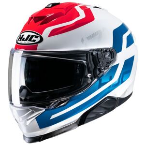 HJC i71 Graphic Motorcycle Helmet - Enta White / Red / Blue - Medium (57-58cm), Blue/red/white  - Blue/red/white