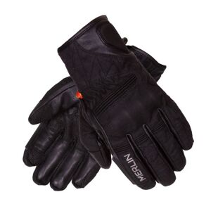 Merlin Mahala D3O Explorer Waterproof Motorcycle Gloves - Small - Black, Black  - Black