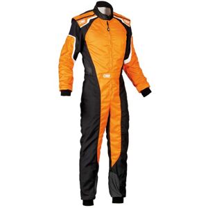 OMP KS-3 Kart Suit - Colour: Fluro Orange / Black, Size: 58  - Black/orange