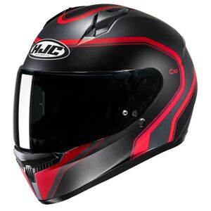 HJC C10 Graphic Motorcycle Helmet - Elie Red - Small (55-56cm), Black/red  - Black/red