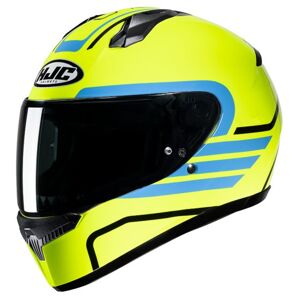 HJC C10 Graphic Motorcycle Helmet - Lito Yellow - Small (55-56cm), Black/blue/yellow  - Black/blue/yellow