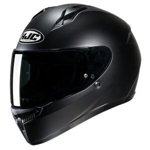 HJC C10 Plain Motorcycle Helmet - Matt Black - Medium (57-58cm), Black  - Black