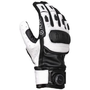 Knox Orsa Mk3 Leather Motorcycle Gloves - Medium - White, White  - White