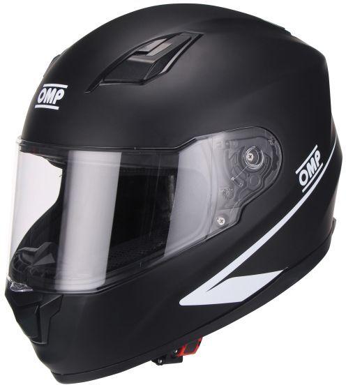 OMP Circuit Evo Helmet - Matt Black - Size: XS  - Black