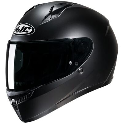 HJC C10 Plain Motorcycle Helmet - Matt Black - Medium (57-58cm), Black - Black HJC C10 Plain Motorcycle Helmet - Matt Black - Medium (57-58cm), Black - Black