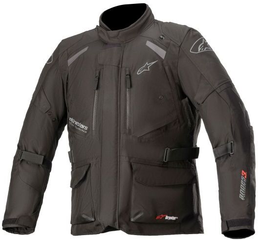 Alpinestars Andes V3 Drystar Textile Motorcycle Jacket - Large - Black, Black - Black