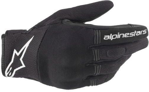 Alpinestars Copper Motorcycle Gloves - Large - Black / White, Black/white - Black/white