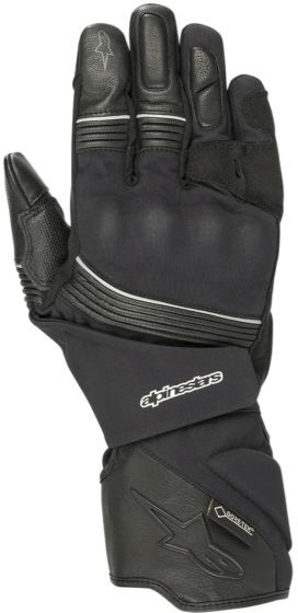 Alpinestars Jet Road Gore-Tex Motorcycle Gloves - Black, 2XL, Black - Black