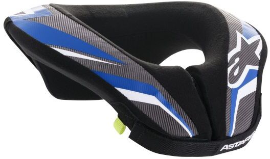 Alpinestars Sequence Youth Neck Roll - S/M, Black / Anthracite / Blue - Black/blue/grey