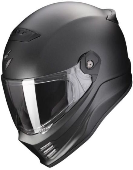 Scorpion EXO Covert FX Motorcycle Helmet - Matt Black - X-Large (61-62cm), Black - Black