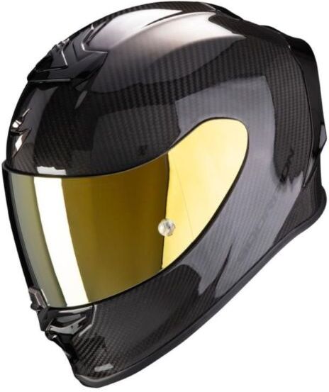 Scorpion EXO R1 AIR EVO Carbon Motorcycle Helmet - Gloss Carbon - Large (59-60cm), Black - Black