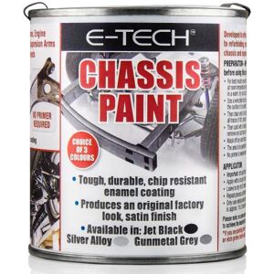 E-Tech Engineering Chassis Paint - Black 500ml, Black  - Black