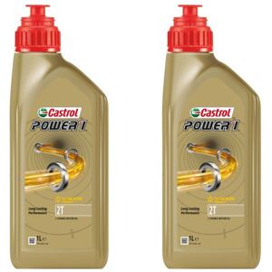 Castrol Power 1 2T 2-Stroke Engine Oil - 2 x 1 Litre