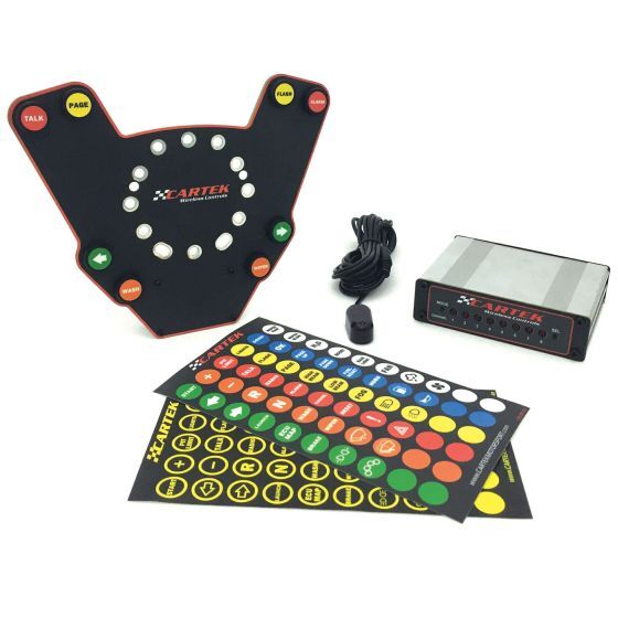Cartek Wireless Steering Wheel Push Button Control System - Black, Black  - Black