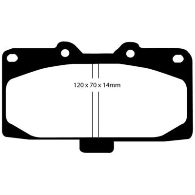 EBC Brakes Yellowstuff Performance Brake Pads - Front Pad Set - Sumitomo Calipers EBC Brakes Yellowstuff Performance Brake Pads - Front Pad Set - Sumitomo Calipers