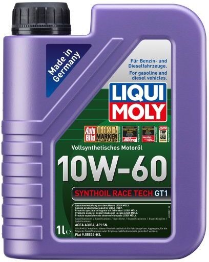 Liqui Moly Synthoil Race Tech GT1 10W60 Synthetic Engine Oil - 1 Litre Bottle