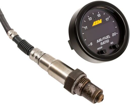 AEM Electronics X Series Wideband UEGO Air/Fuel Sensor Controller Gauge - Black, Black - Black