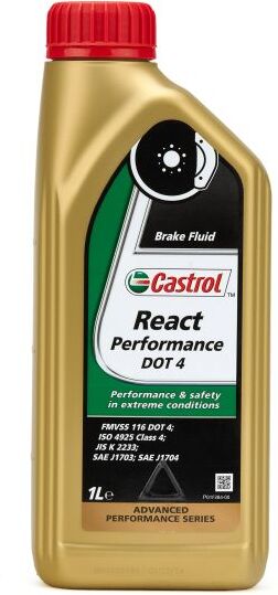 Castrol React Performance DOT 4 Brake Fluid - 1 Litre