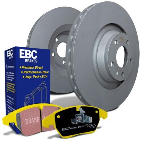 EBC Brakes OE Replacement Discs and Yellowstuff Pads Kit - Front Vented, 278mm x 23mm - ATE Calipers