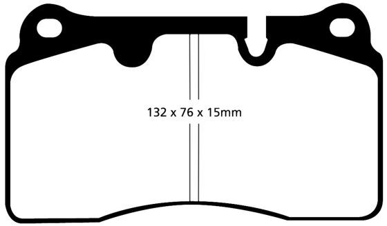 EBC Brakes Yellowstuff Performance Brake Pads - Front Pad Set - Brembo Calipers