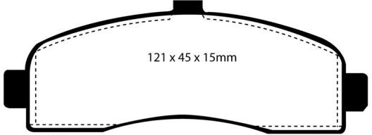 EBC Brakes Greenstuff Performance Brake Pads - Front Pad Set - Akebono Calipers