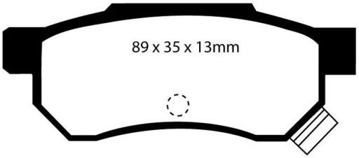 EBC Brakes Ultimax Replacement Brake Pads - Rear Pad Set - Akebono Calipers
