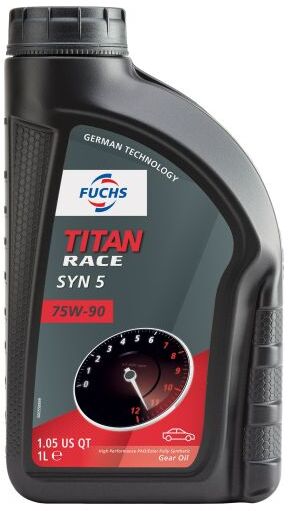 Fuchs Titan Race Syn 5 Synthetic Gear Oil 75W90 - 1 x 1 Litre