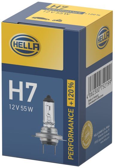 Hella Performance + 120% Headlight Bulbs - H4 60/55W