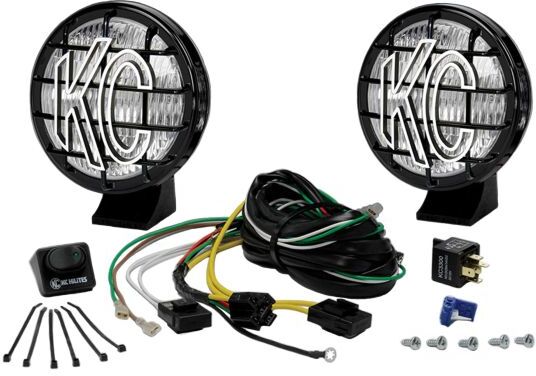 "KC HiLiTES 5" Apollo Pro Halogen Lights - Pair" - Fog Lamp