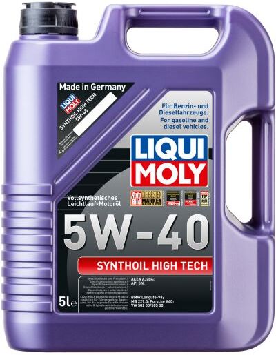 Liqui Moly Synthoil High Tech 5W40 Synthetic Engine Oil - 5 Litre