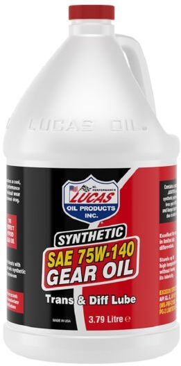 Lucas Oil 75W140 Synthetic Gear Oil - 3.79 Litre