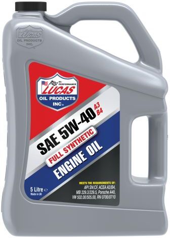 Lucas Oil Synthetic 5W40 A3/B4 Engine Oil - 5 Litre Bottle
