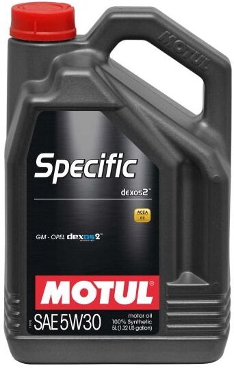 Motul GM / Opel / Saab Specific Dexos2 5W30 Synthetic Engine Oil - 5 Litres