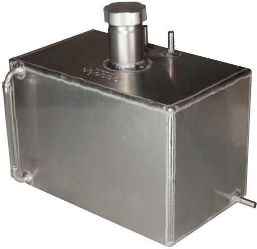 OBP Universal Aluminium Baffled Fuel Tank - 2 Gallon, 10mm Push On, Option 1