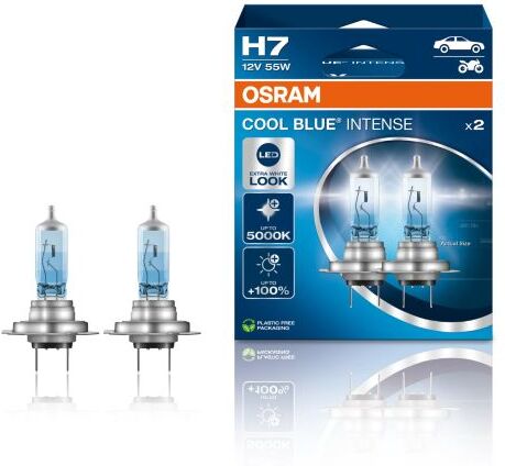 Osram Cool Blue Intense Headlight Bulbs (Pair) - H7 - Twin Pack