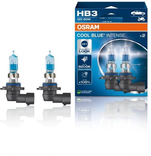 Osram Cool Blue Intense Headlight Bulbs (Pair) - HB3 - Twin Pack