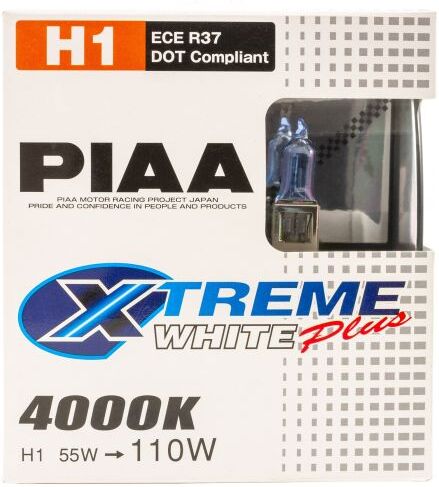 PIAA Xtreme White Plus Headlight Bulbs (Pair) - H7 Draws 55w Produces 110w