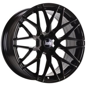 Bola B17 Alloy Wheels In Gloss Black Set Of 4 - 18x8.5 Inch ET45 5x112 PCD 72.6mm Centre Bore Gloss Black, Black  - Black