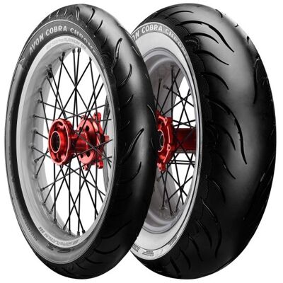 Avon Chrome Motorcycle Tire 110/90-19 - Front - All-Season Avon Chrome Motorcycle Tire 110/90-19 - Front - All-Season