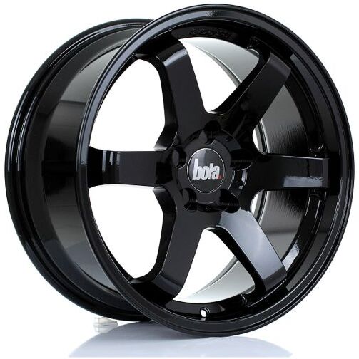 Bola B1 Alloy Wheels In Gloss Black Set Of 4 - 18x8.5 Inch ET45 5x114.3 PCD 72.6mm Centre Bore Black Gloss, Black - Black