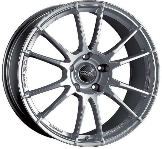 OZ Racing Ultraleggera Alloy Wheels in Chrystal Titanium Set of 4 - 16x7 Inch ET37 4x100 PCD 68mm Centre Bore Chrystal Titanium, Silver - Silver
