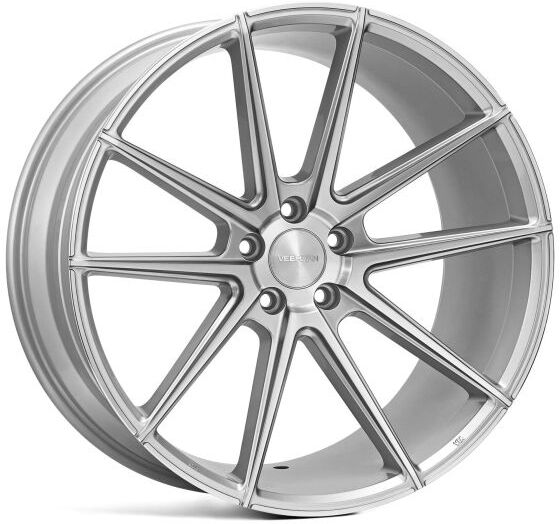 Veemann V-FS4 Alloy Wheels In Silver Machined Set Of 4 - 19x9.5 Inch ET42 5x112 PCD 66.56mm Centre Bore Silver Machined, Silver - Silver
