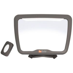BeSafe Baby Mirror XL2 with Lights - Grey, Grey  - Grey