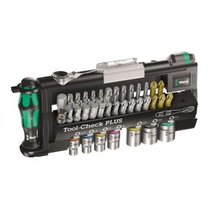 Wera Tool Check Plus Mini Bit Ratchet, Socket, Screwdriver & Bit Set 39pc - 056490